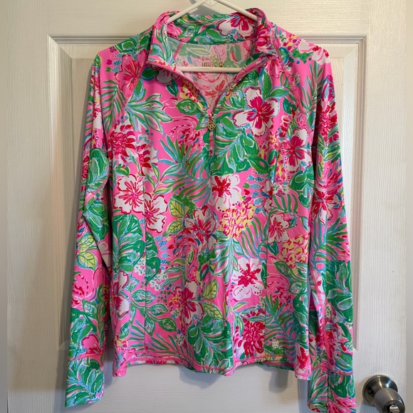 Lilly Pulitzer Tops - Lilly Pulitzer Luxletic Medium 1/4 Zip Pullover